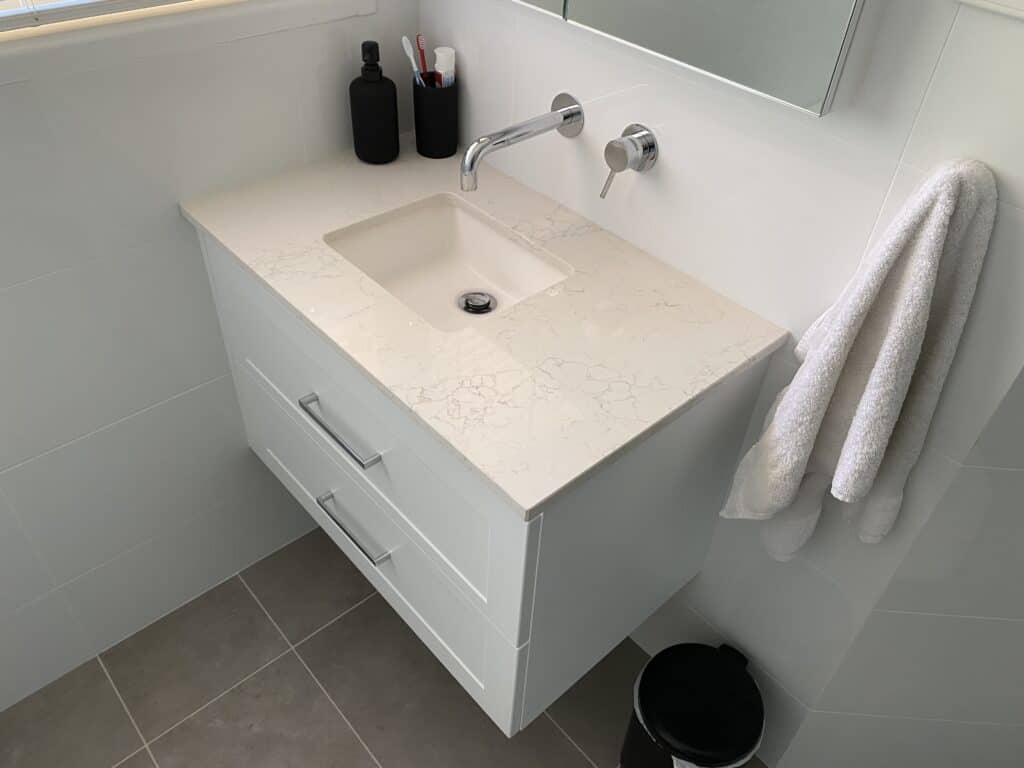 Bathroom renovation - view of sink